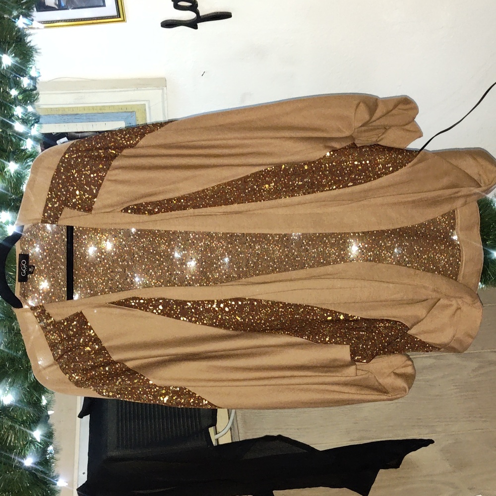 Brown sparkly cardigan